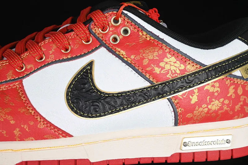 All categories Nk SB Dunk Series Nk SB Dunk Low Low-top sneakers Nk SB Dunk Low Chinese New Year Festive Red Anniversary high-end customization Low-top casual sneakers RW1220-005